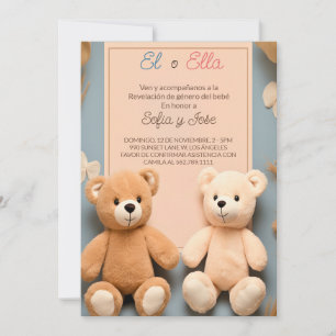Party der spanischen Teddy-Bären Einladung