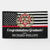 Party der Thin Red Line Fire Academy Banner (Horizontal)
