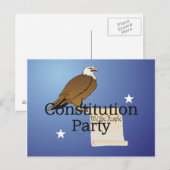 Party der Verfassung für T-Shirt Einladungspostkarte (Vorne/Hinten)