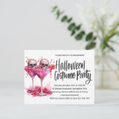 Party der verzauberten Halloween-Kostüme Einladung (Stehend Vorderseite)