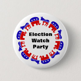 Party der Wahlbeobachtung Button