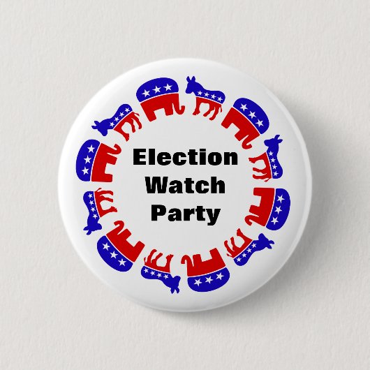 Party der Wahlbeobachtung Button (Vorderseite)
