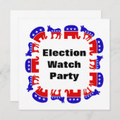 Party der Wahlbeobachtung Einladung (Vorne/Hinten)