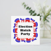 Party der Wahlbeobachtung Einladung (Stehend Vorderseite)