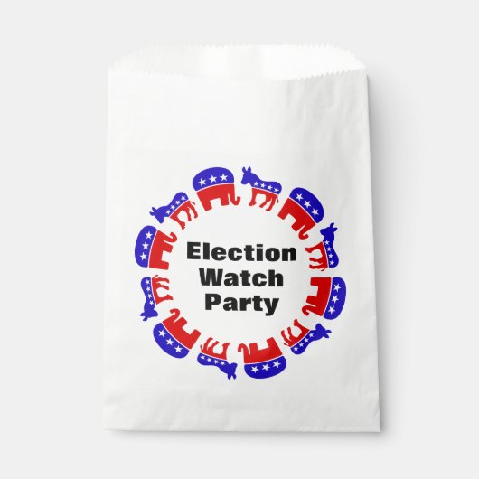Party der Wahlbeobachtung Geschenktütchen (Vorderseite)