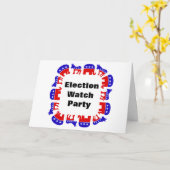 Party der Wahlbeobachtung Karte (Gelbe Blume)