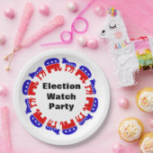 Party der Wahlbeobachtung Pappteller (Party)