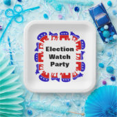 Party der Wahlbeobachtung Pappteller (Party)