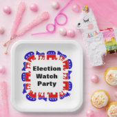 Party der Wahlbeobachtung Pappteller (Party)