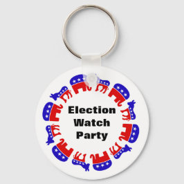 Party der Wahlbeobachtung Schlüsselanhänger