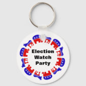Party der Wahlbeobachtung Schlüsselanhänger (Rückseite)