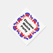 Party der Wahlbeobachtung Serviette (Ecke)