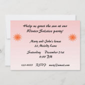 Party der Wintersolstiz Einladung (Rückseite)