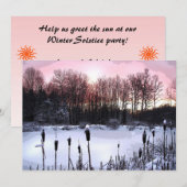 Party der Wintersolstiz Einladung (Vorne/Hinten)