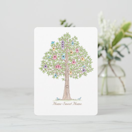 Party der Wohnungsaufbereitung oder Wechsel der Ad Einladung (Stehend Vorderseite)