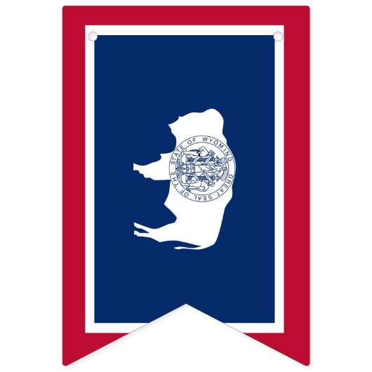 Party der "Wyoming Flag", Banners / Hochzeiten Wimpelkette (Erste Fahne)