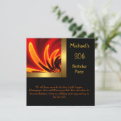 Party des 30. Geburtstags Einladung (Stehend Vorderseite)