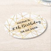 Party des 30. runder pappuntersetzer (Angewinkelt)