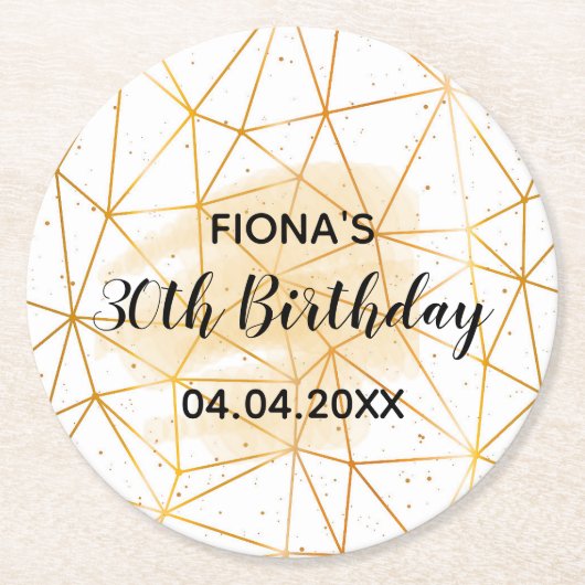 Party des 30. runder pappuntersetzer (Vorderseite)