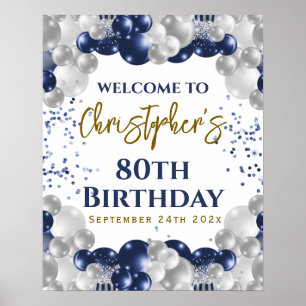 Party des 80. Geburtstags Poster