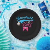 Party des Baseball- oder Bow-Geschlechts Pappteller (Party)