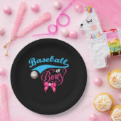 Party des Baseball- oder Bow-Geschlechts Pappteller (Party)