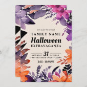 Party des bezauberten Blumenkostspiels Einladung (Vorne/Hinten)