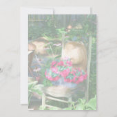 Party des Blumengartens Einladung (Rückseite)