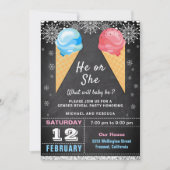 Party des Eiskremgeschlechts Einladung (Vorderseite)