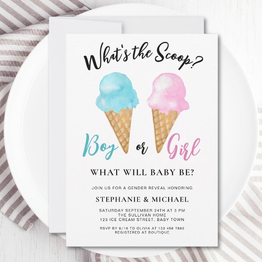 Party des Eiskremgeschlechts Einladung