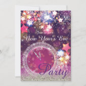Party des funkelnden Sylvesterabends Einladung (Vorderseite)