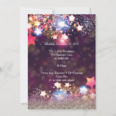 Party des funkelnden Sylvesterabends Einladung (Rückseite)