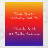 Party des Hellenbogens Weinetikett (Einzelnes Label)