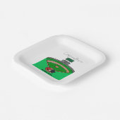 Party des kooperierenden Feldteams Personalisiert Pappteller (Gewinkelt)