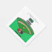 Party des kooperierenden Feldteams Personalisiert Serviette (Ecke)