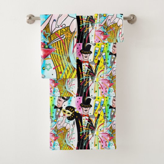 Party des Neujahrs Badhandtuch Set (Insitu)