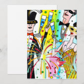 Party des Neujahrs Feiertagskarte (Vorne/Hinten)