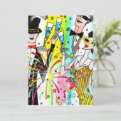 Party des Neujahrs Feiertagskarte (Stehend Vorderseite)