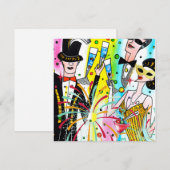 Party des Neujahrs Feiertagskarte (Vorne/Hinten)