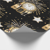 Party des Neujahrs Geschenkpapier (Ecke)