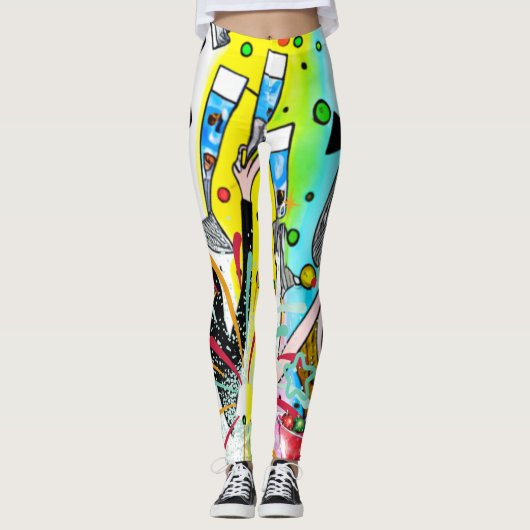 Party des Neujahrs Leggings (Vorderseite)