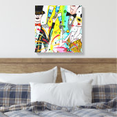 Party des Neujahrs Leinwanddruck (Insitu (Schlafzimmer))