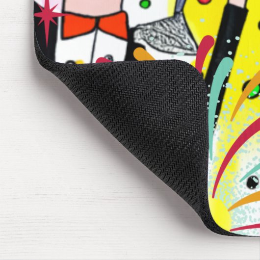 Party des Neujahrs Mousepad (Ecke)