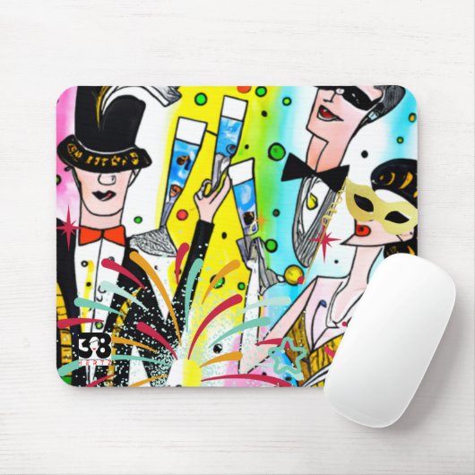 Party des Neujahrs Mousepad (Mit Mouse)