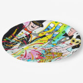 Party des Neujahrs Pappteller (Schrägansicht)