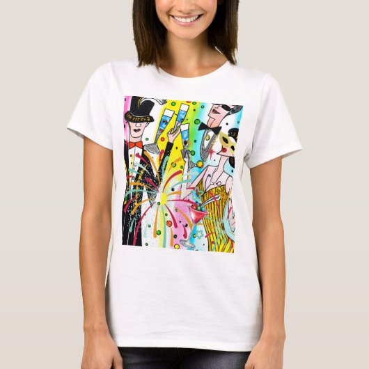 Party des Neujahrs T-Shirt (Vorderseite)