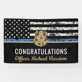 Party des Polizeibeamten für Abschluss Banner