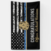 Party des Polizeibeamten für Abschluss Banner (Vertikal)