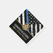 Party des Polizeibeamten für Abschluss Serviette (Ecke)