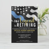 Party des Polizeibeamten für Strafverfolgung Einladung (Stehend Vorderseite)